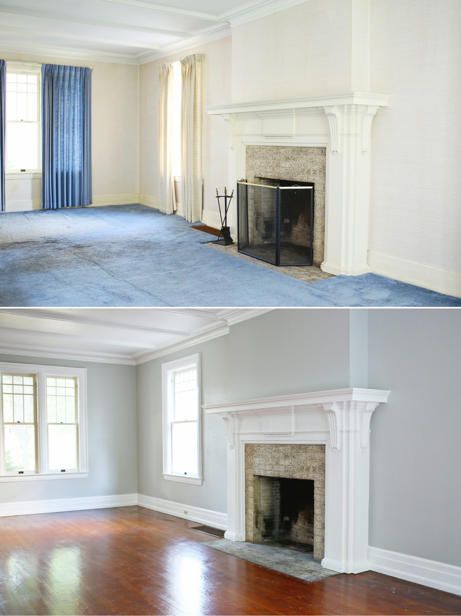 Wohnraum nach Malerarbeiten