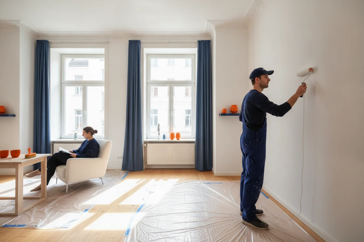 Malerarbeiten – typische Arbeitssituation